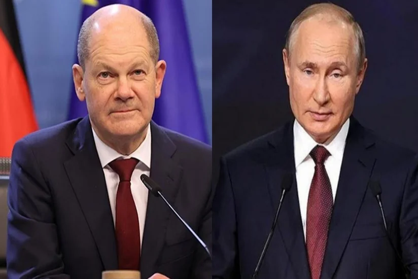 Putinlə Almaniya kansleri arasında telefon danışığı olub