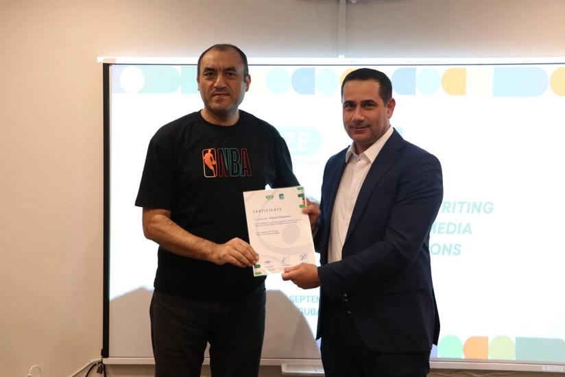 İdman jurnalistləri üçün Qubada təşkil olunmuş təlim başa çatıb