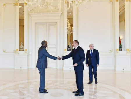 President Ilham Aliyev received credentials of two incoming ambassadors