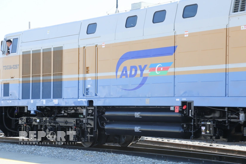 Test container train from China arrives in Alat, Azerbaijan