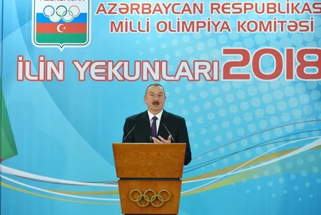 President Ilham Aliyev attends ceremony dedicated to 2018 sporting results