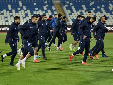 Azərbaycan yığması Kosovo ilə oyunöncəsi son məşqinə çıxıb