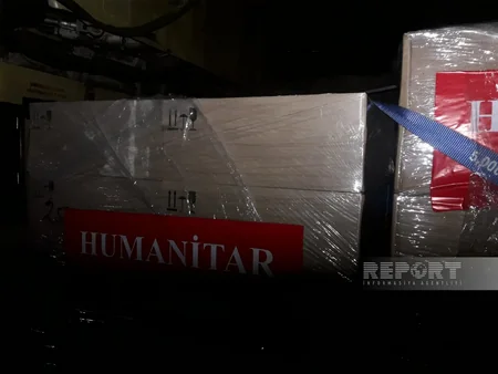 Heydər Əliyev Fondunun humanitar yardımını aparan təyyarə Türkiyəyə çatıb