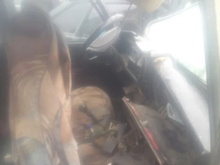 Azərbaycanda baş verən yol qəzasında 4 nəfər ağır xəsarət alıb - FOTO