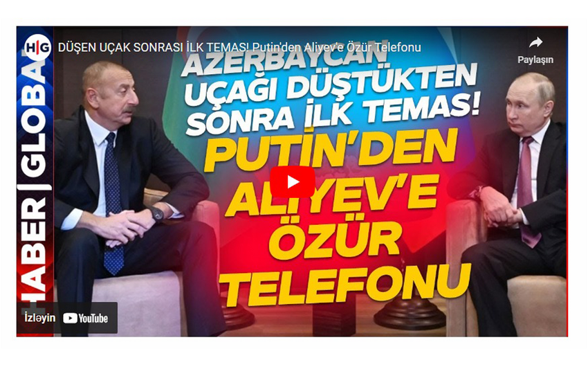 HaberGlobal reports on phone call between Ilham Aliyev, Vladimir Putin
