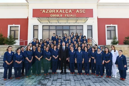 President Ilham Aliyev attended opening of Gabala branch of Azerkhalcha OJSC