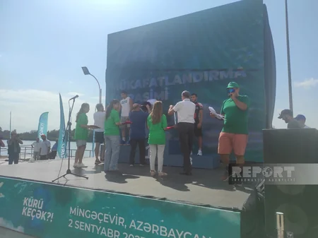 Kürü keçək?! açıq suda üzmə yarışının mükafatlandırma mərasimi keçirilib