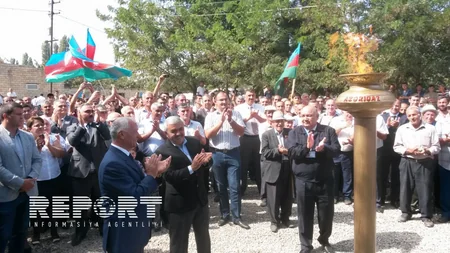 ​Xaçmaz rayonunun Alekseyevka kəndinə ilk dəfə təbii qaz verilib - FOTO