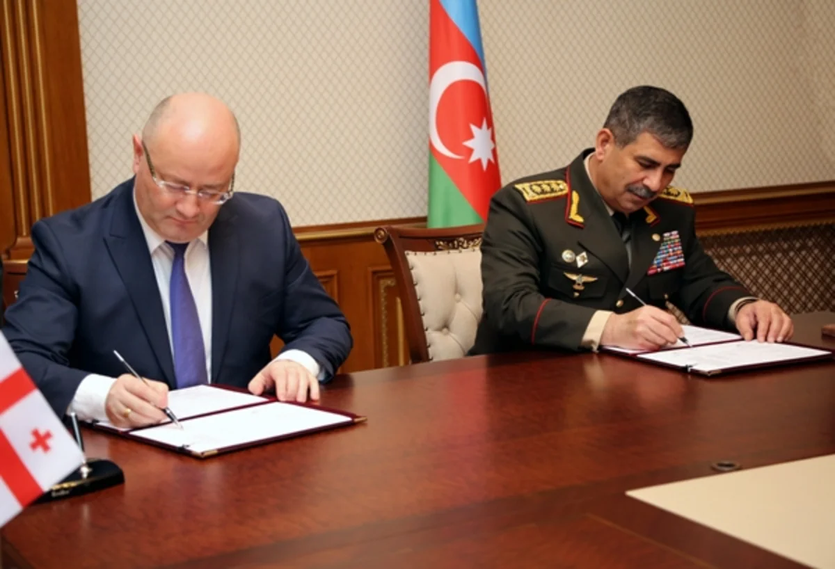 Azerbaijani and Georgian defence ministries ink cooperation plan for 2017