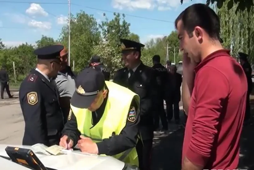 В Агстафе ГДП провела рейд, более 60 водителей оштрафовано
