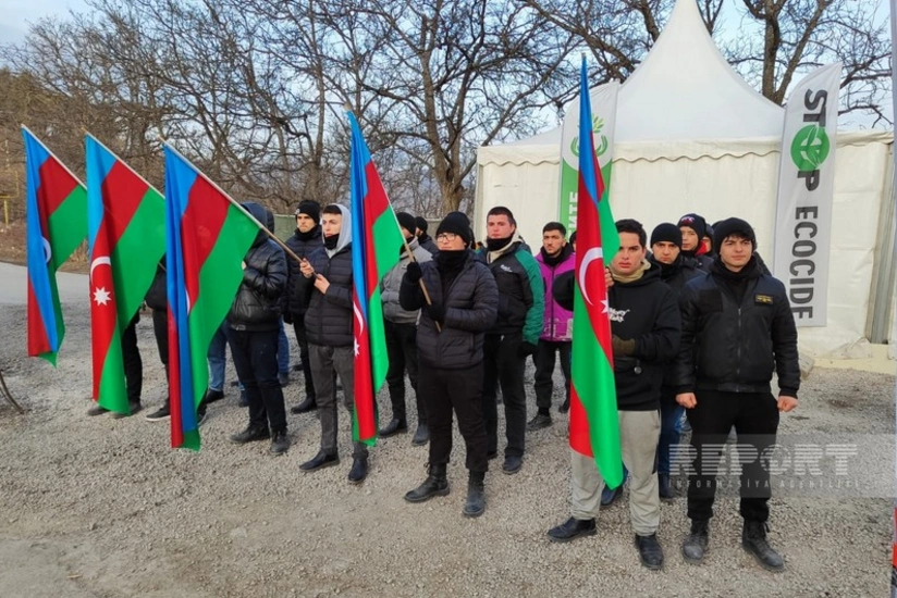 Xankəndi-Laçın yolunda keçirilən etiraz aksiyası 83 gündür davam edir