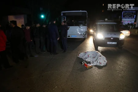 Bakıda sərnişin avtobusu qadını vuraraq öldürüb - FOTO - VİDEO - YENİLƏNİB