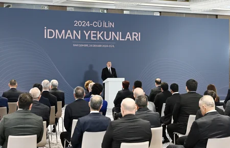 Prezident İlham Əliyev 2024-cü ilin idman yekunlarına həsr olunan mərasimdə iştirak edib - YENİLƏNİB