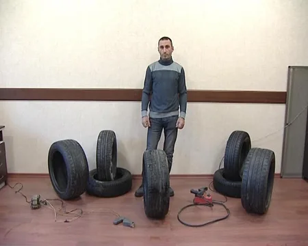 Bakıda yararsız avtomobil təkərlərinin satışı ilə məşğul olan şəxs saxlanılıb