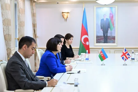 Sahibə Qafarova Britaniyanın Azərbaycandakı səfiri ilə görüşüb