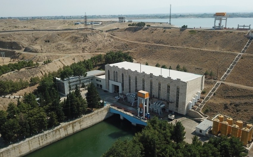 Azərbaycanın ikinci böyük su elektrik stansiyasında təmir işlərinə başlanılıb