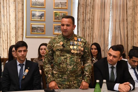 Dövlət Komitəsində Vətən müharibəsi iştirakçıları ilə görüş keçirilib