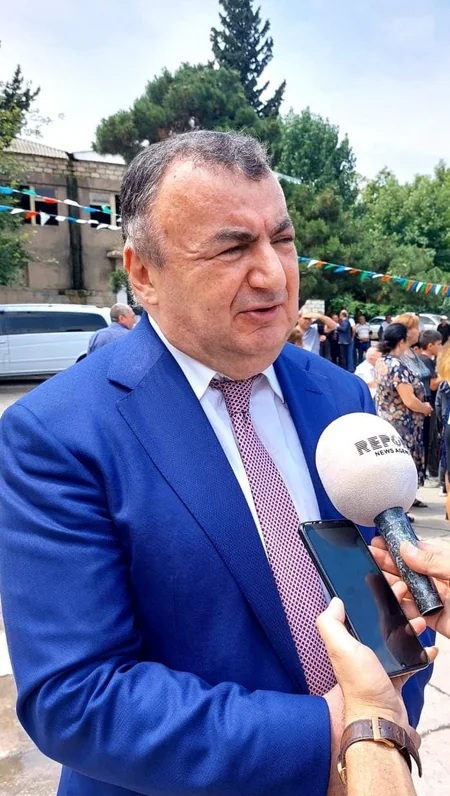 Milli Qəhrəman İsgəndər Aznaurovun büstü yenilənib
