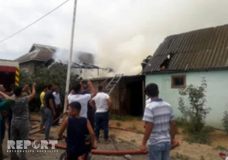 Cəlilabadda fərdi yaşayış evində yanğın baş verib