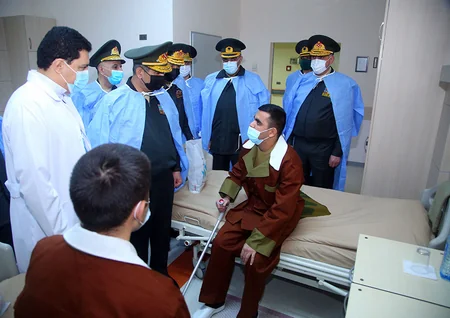 Zakir Həsənov Ali Baş Komandan İlham Əliyevin təbriklərini hərbçilərə çatdırıb