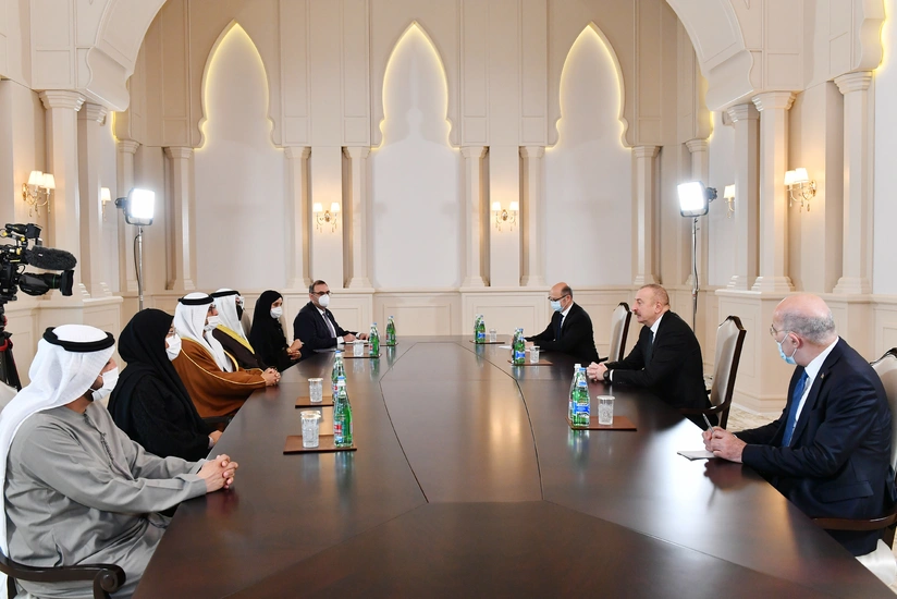 İlham Əliyev BƏƏ-nin energetika və infrastruktur nazirini qəbul edib