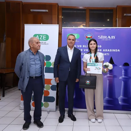 Şahmatın rapid və blits növləri üzrə Azərbaycan çempionatının mükafatçıları müəyyənləşib