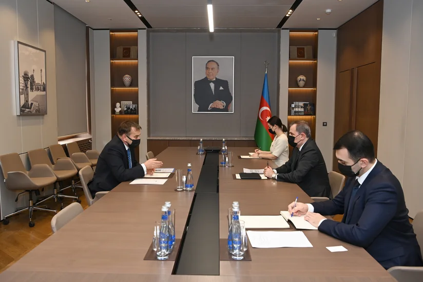 Джейхун Байрамов встретился с послом Словении в Азербайджане