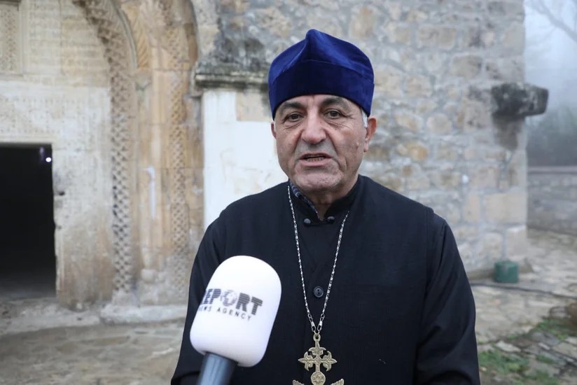 Alban-Udi dini icmasının üzvləri Xocavəndin Hünərli kəndindəki kilsəni ziyarət ediblər