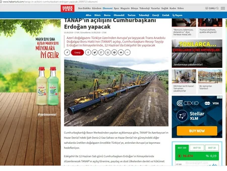 Türk mətbuatı TANAP-a böyük maraq göstərir