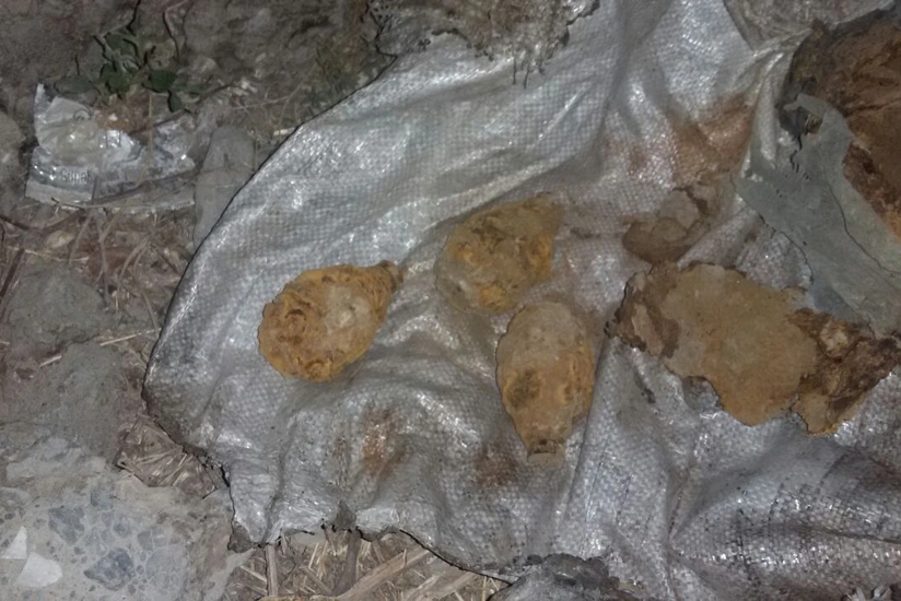 Ağcabədidə 8 ədəd partlamamış hərbi sursat aşkarlanıb - FOTO