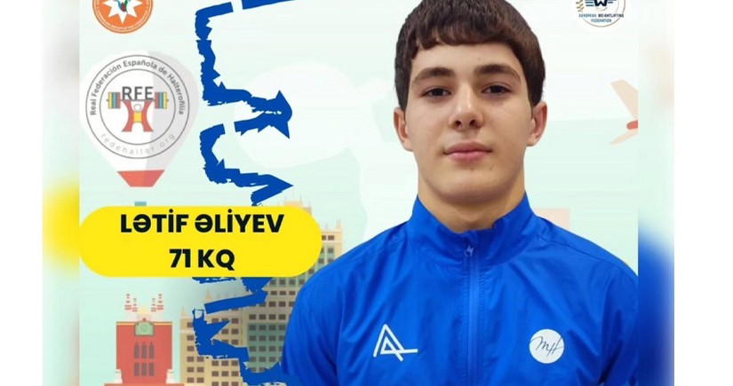 Azərbaycan ağırlıqqaldıranı Avropa birinciliyində 1 qızıl və 1 gümüş medal qazanıb