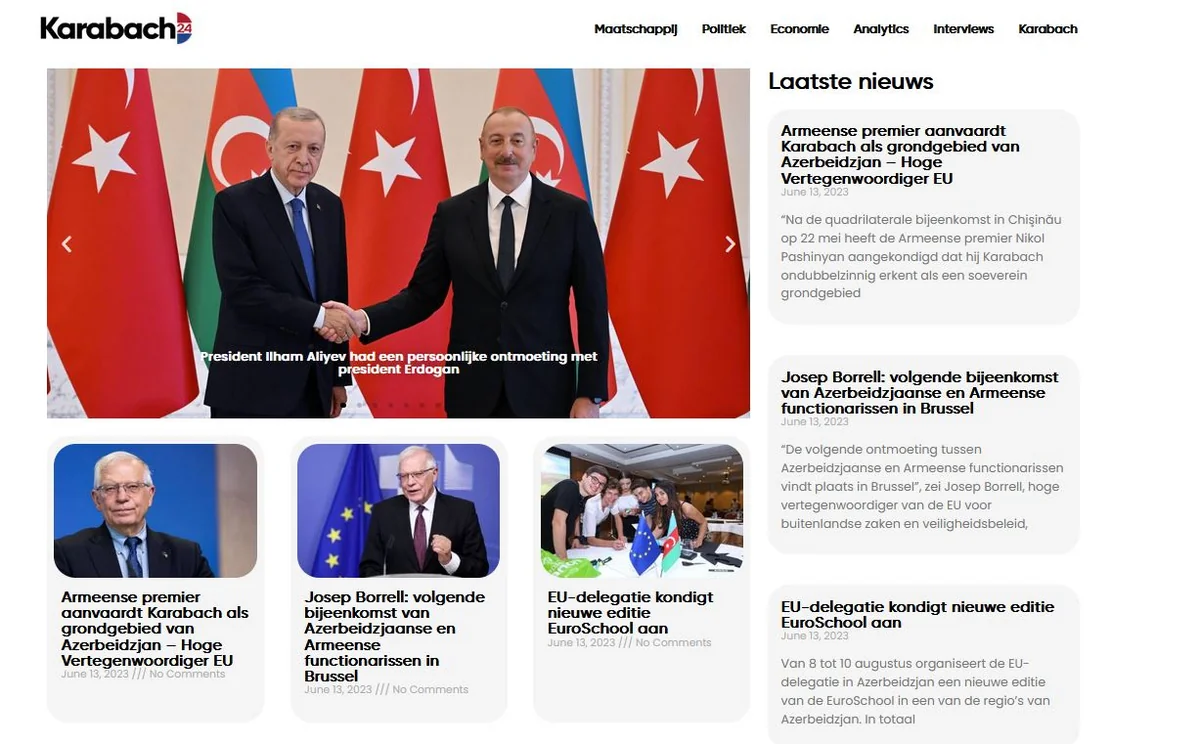 News website on major events in Azerbaijan launched in Netherlands