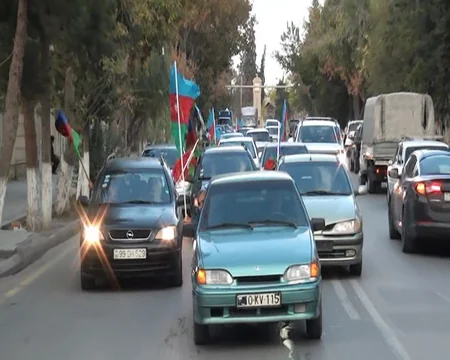 Şuşanın azad edilməsi xəbəri Kürdəmirdə böyük sevinc hissi ilə qarşılanıb