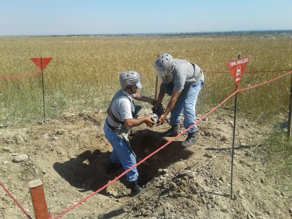 ​Tərtər və Füzulidə 4 ədəd partlamamış hərbi sursat aşkar edilib