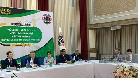 Naxçıvanda “Müstəqil Azərbaycan vəkilliyinin banisi Heydər Əliyev” mövzusunda elmi-praktik konfrans keçirilib - YENİLƏNİB