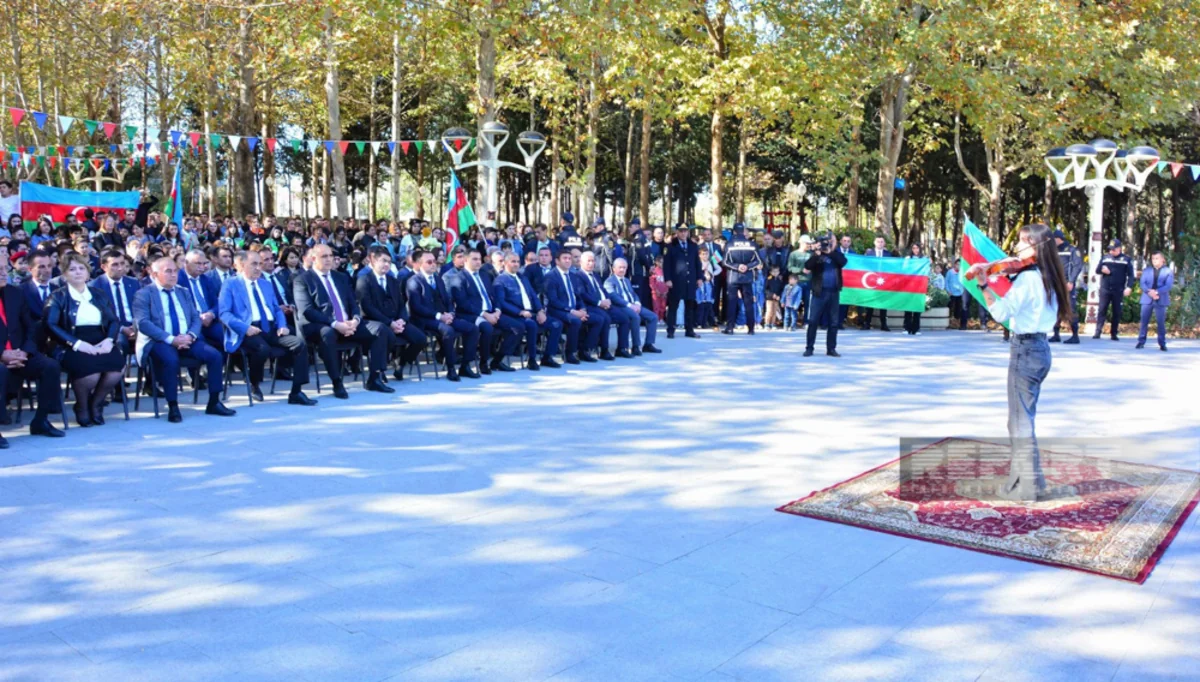 Zəfər Günü münasibətilə Qərb bölgəsinin bir çox rayonlarında təntənəli tədbirlər keçirilib