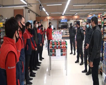 Kürdəmirdə maska taxmayan sakinlər cərimələnib