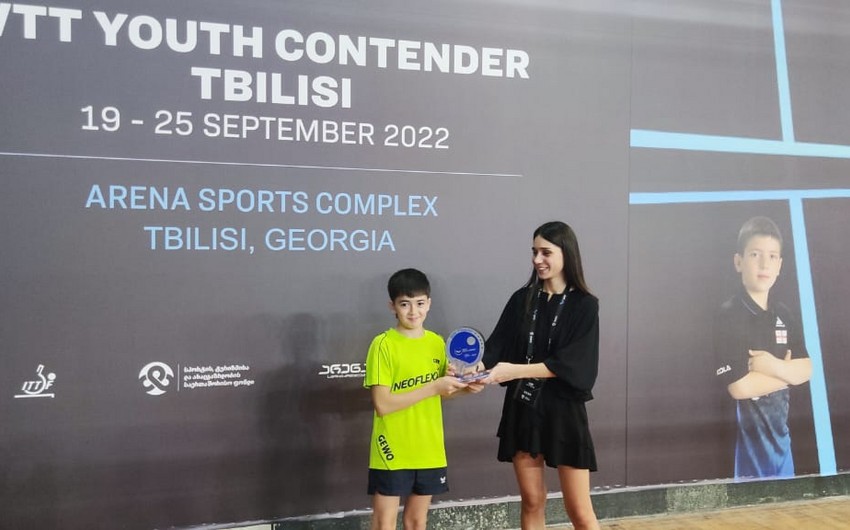 Azərbaycanın stolüstü tennisçisi beynəlxalq turnirdə bürünc medal qazanıb