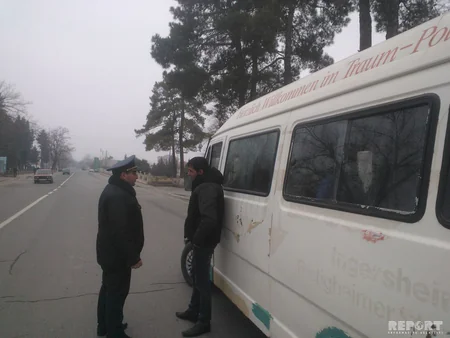 Nəqliyyat Nazirliyi Qaxda reyd keçirib, 50-dən çox sürücü cərimələnib - FOTO - VİDEO