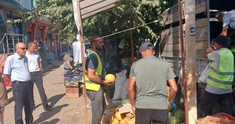 Cəlilabadın Göytəpə şəhərində qanunsuz küçə ticarəti ilə bağlı reyd keçirilib