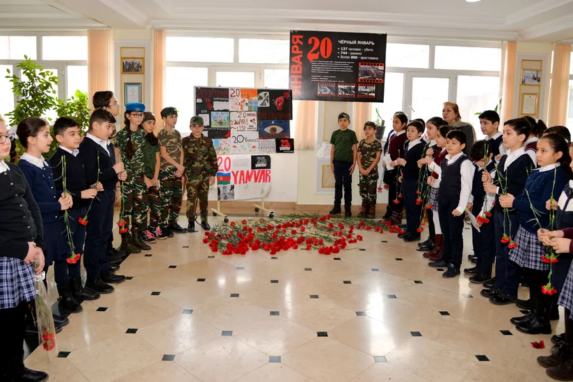 Bakı məktəblərində ilk dərslər  20 Yanvar mövzusunda olub