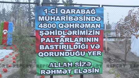Bərdədə 4 800 şəhidin paltarlarının və şəxsi əşyalarının basdırıldığı yer - FOTO