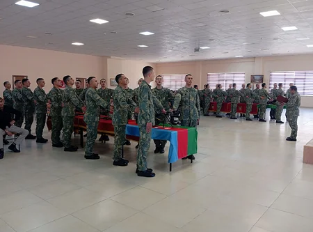 Azərbaycan Ordusunda andiçmə mərasimləri keçirilib