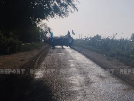 Salyanda şəhid hərbi qulluqçu Elmi Səmədovun dəfn mərasimi keçirilib