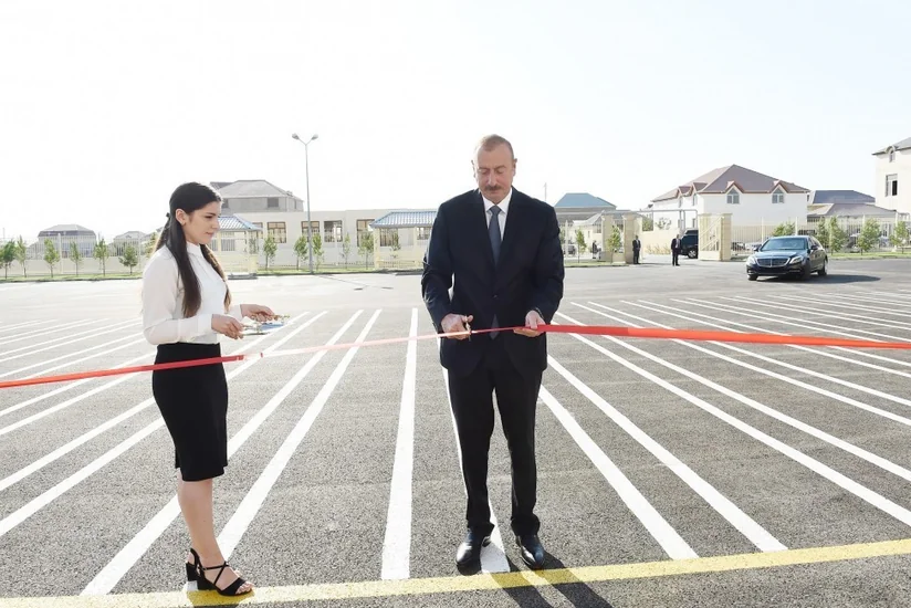 President Ilham Aliyev inaugurates secondary school No 28 in Mashtagha