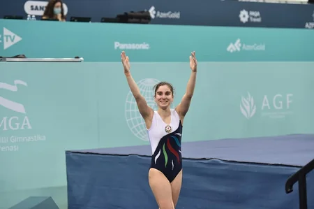 Azərbaycan gimnastı Dünya Kubokunda tarixi medal qazanıb