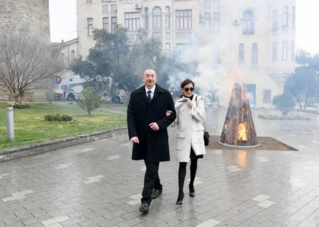 Prezident İlham Əliyev Novruz bayramı münasibətilə ümumxalq şənliyində iştirak edib - YENİLƏNİB-3