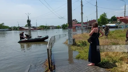 Su altında qalan Xerson - FOTOREPORTAJ