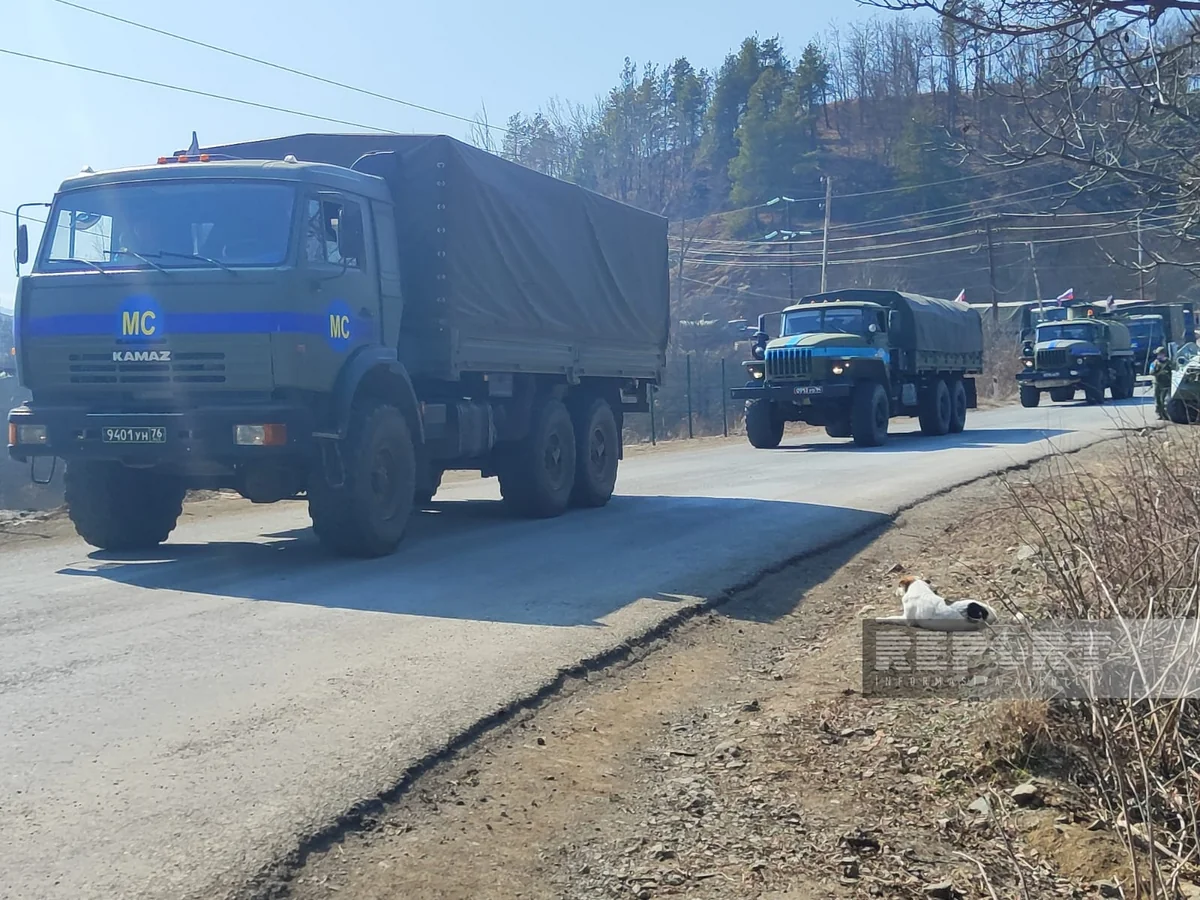 Bu gün Xankəndi-Laçın yolunda sülhməramlıların 82 avtomobili maneəsiz keçib - YENİLƏNİB-6