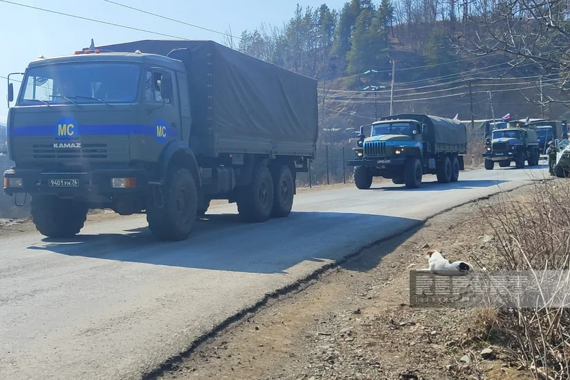 По дороге Ханкенди-Лачын беспрепятственно проехали 82 автомобиля миротворцев